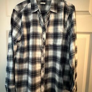 LG Black and White Plaid Shirt